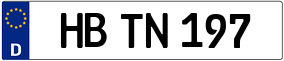 Trailer License Plate